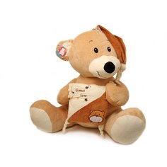 Мягкая игрушка Magic Bear Toys Медведь бежевый с подушкой, коричневый (80 см)