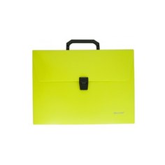 Silwerhof Папка-портфель А4, 1 отделение, пластик, желтый неон