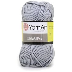 Пряжа для вязания YarnArt Creative, 50г, 85м (100% хлопок) (244 серый), 5 мотков