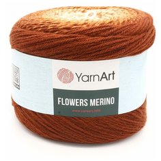 Пряжа для вязания YarnArt Flowers Merino 225гр 590м (25% шерсть, 75% акрил) (537 секционный), 2 мотка