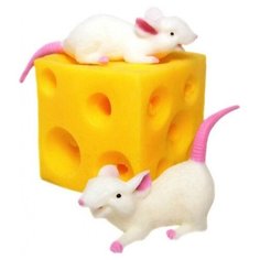 Игрушка-антистресс Dream Makers Поймай мышонка 80-9591, желтый