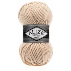 Пряжа "Superlana maxi" 25% шерсть, 75% акрил, 25% шерсть 100м/100гр (310 медовый) Alize