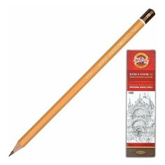 KOH-I-NOOR Карандаш чернографитный koh-i-noor 1500, 12 шт.