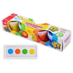 Песок радужный. Набор из 4 цветов по 140 гр, формочка LORI