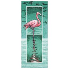 Набор для вышивания крестом Heritage "Фламинго"