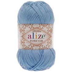 Пряжа Alize Forever, 100 % акрил, 50 г, 280 м, 5 шт., голубой