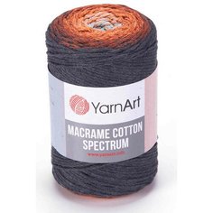 Пряжа YarnArt Macrame cotton spectrum маренго-терракот-светло серый (1307), 85%хлопок/15%полиэстер, 225м, 250г, 1шт
