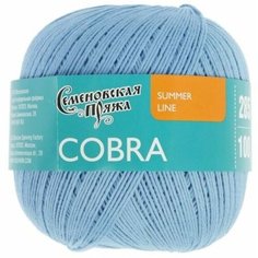 Пряжа Семеновская Cobra гиацинт_x1 (30955), 100%хлопок, 285м, 100г, 1шт