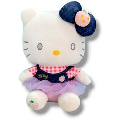 Мягкая игрушка Hello Kitty в легком платьице с бантиком-ягодкой 30 см китай