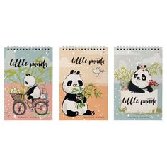 Блокнот Удивительные панды А5,40л, гребень, в асс.3-40-547 Альт 1596420