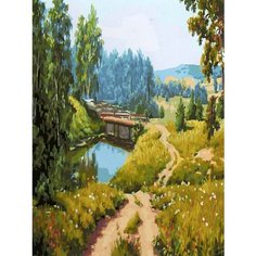 Картина по номерам Мост через речку 40х50 см Hobby Home