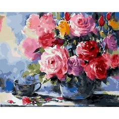 Картина по номерам Розы 40х50 см Hobby Home