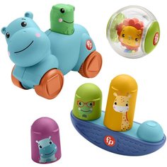 Развивающая игрушка Fisher-Price Hello Moves Play Kit Развиваем движения, HFJ94, разноцветный