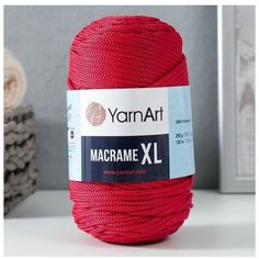 Пряжа "Macrame XL" 100% полиэстер 130м/250г (143 вишня) Yarn Art