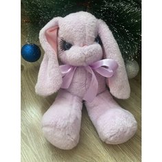 Мягкая игрушка Зайка с ресничками, 32 см, сиреневый Южные ворота