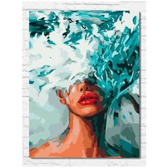 Картина по номерам на холсте Море во мне (Девушка, абстракция) - 9046 В 30x40