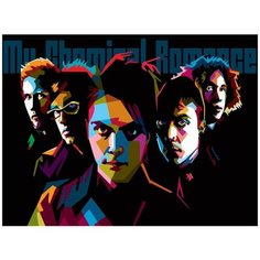 Картина по номерам на холсте Музыка Kasabian Фрэнк Айеро - 7710 Г 30x40
