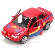 Легковой автомобиль ТЕХНОПАРК Lada 110 Спорт SB-16-44-S-WB, 12 см, красный