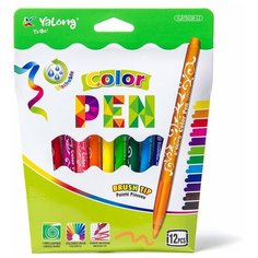 Yalong Фломастеры "Colour" 12 шт. (YL875038-12)