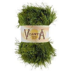 Пряжа Visantia "TRAFKA SALUT" 80% полиэстер, 20% люрекс №0190 зелёный - 5 мотков по 200 гр