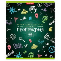 ErichKrause Тетрадь К доске! География 43591, клетка, 48 л., зеленый