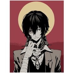 Картина по номерам на холсте Аниме великий из бродячих псов - 6 30 х 40