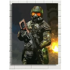 Картина по номерам игра Сталкер - 6593 В 30x40
