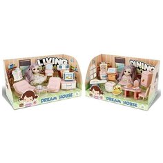 Shenzhen toys Кукла с набором мебели DINING ROOM/LIVING ROOM в коробке