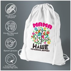 Сумка для обуви CoolPodarok Семья. Наше семейное дерево - мама