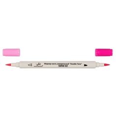 Акварельный маркер-кисть Vista-Artista "Double Tone", цвет: 04 розовый/pink, арт. SMW-02
