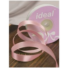 Лента атласная IDEAL, 12мм, цвет 3120 темно-грязно-розовый, уп.27,4м