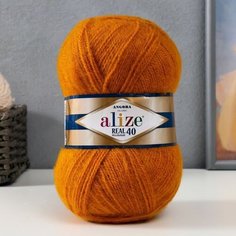 Пряжа "Angora real 40" 60% акрил, 40% шерсть 480м/100гр (645) нет бренда