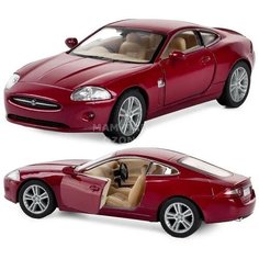 Металлическая машинка Kinsmart 1:38 «Jaguar XK Coupe» инерционная / Бордовый