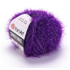 Пряжа YarnArt Christmas (ЯрнАрт Крисмас) 1 моток цвет 41, Сиреневый, 100% полиамид, 50 г 142 м