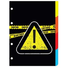 Комплект разделителей для тетради на кольцах, А5, 4 листа, KEEP AWAY Альт