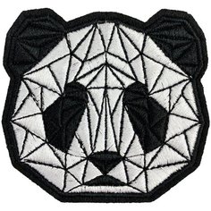 Нашивка, шеврон, патч (patch) Панда, размер 7*6,5 см, 1 шт. Нет бренда