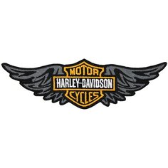 Нашивка, патч, шеврон "Harley Davidson. Крылья" 185x55mm PTC268 22 ПИНГВИНА