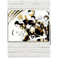 Картина по номерам аниме Волейбол (Haikyuu, Хината, Акаши, Бокуто) - 8129 Г 30x40