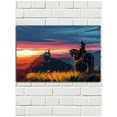 Картина по номерам игра Ведьмак (Геральт, Цири, Дикая охота) - 8209 Г 60x40
