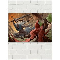 Картина по номерам игра Dark Souls - 6557 Г 60x40