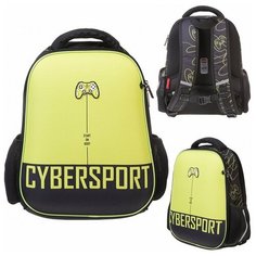 Рюкзак Hatber CYBER SPORT 38х29х12,5см EVA нагрудная стяжка, светоотражающие элементы, 1 отделение 2 кармана и 1 потайной на спинке