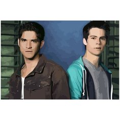 Картина по номерам на холсте волчонок - 1314