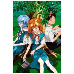 Картина по номерам на холсте Аниме Евангелион - 6470 В 60x40