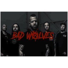 Картина по номерам на холсте Bad Wolves - 112