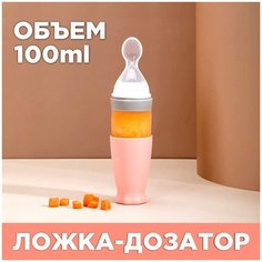 IBRICO / Ложка-дозатор для кормления малыша 100ml / Ложка дозатор для введения первого прикорма