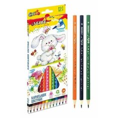 DeVENTE Набор карандашей цветных deVENTE "Cosmo Trio", 12 цветов