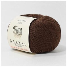 Пряжа Gazzal Baby Cotton (Газзал Беби Коттон) - 10 мотков Коричневый (3436) 60% хлопок, 40% акрил 165м/50г