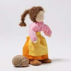 Вальдорфская кукла "Мама с темными волосами", 14 см Grimms