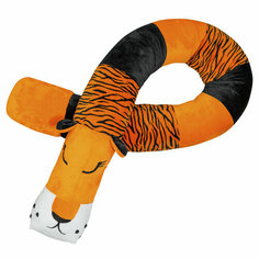 Подушка-валик Bebe Liron Тигр Илюша оранжевый, черный, белый