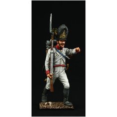 Оловянный солдатик SDS: Aвстро-Венгрия. Германские полки линейной пехоты, фузилерная рота, 1805-14 гг. Унтерофицер, положение На плечо Silver Dream Studio